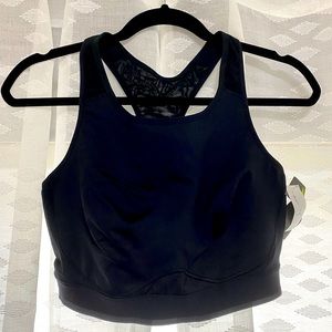 Old Navy Black High Neck Sports Bra Active